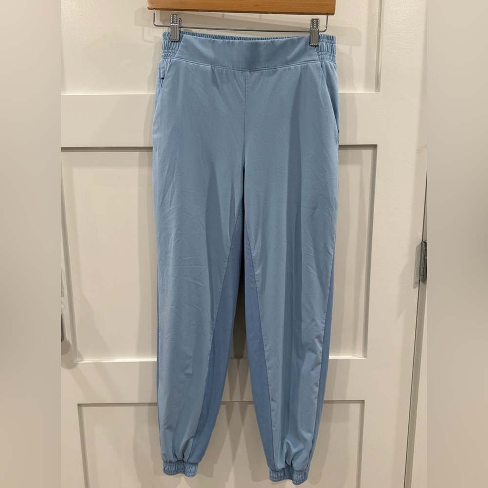 Athleta Blue Lined Joggers Sz 6